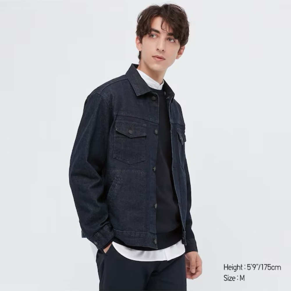 (NWT) Uniqlo Denim Jacket - Picture 2 of 4